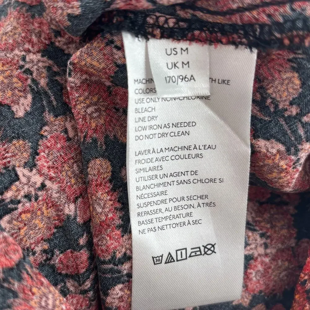 Free People Red Provence Floral Mini Dress